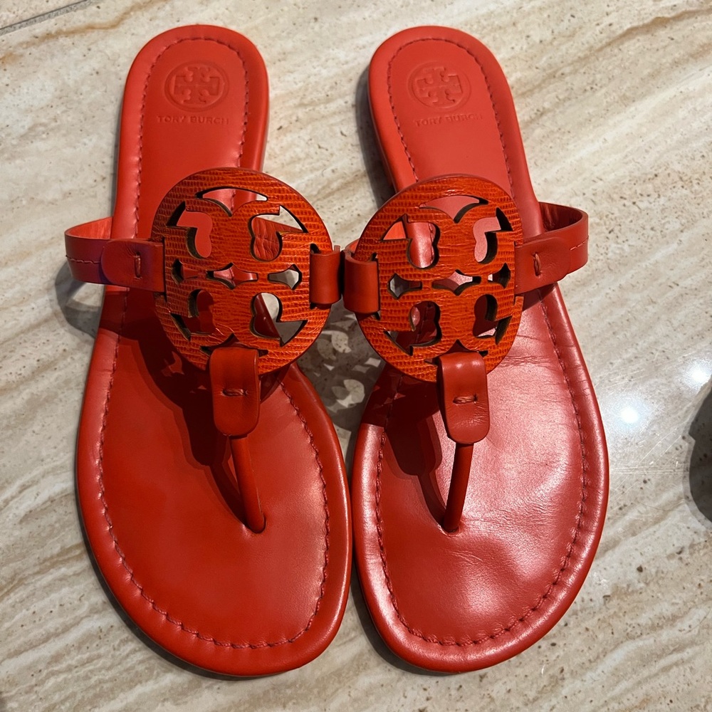 Tory Burch orange sandals
